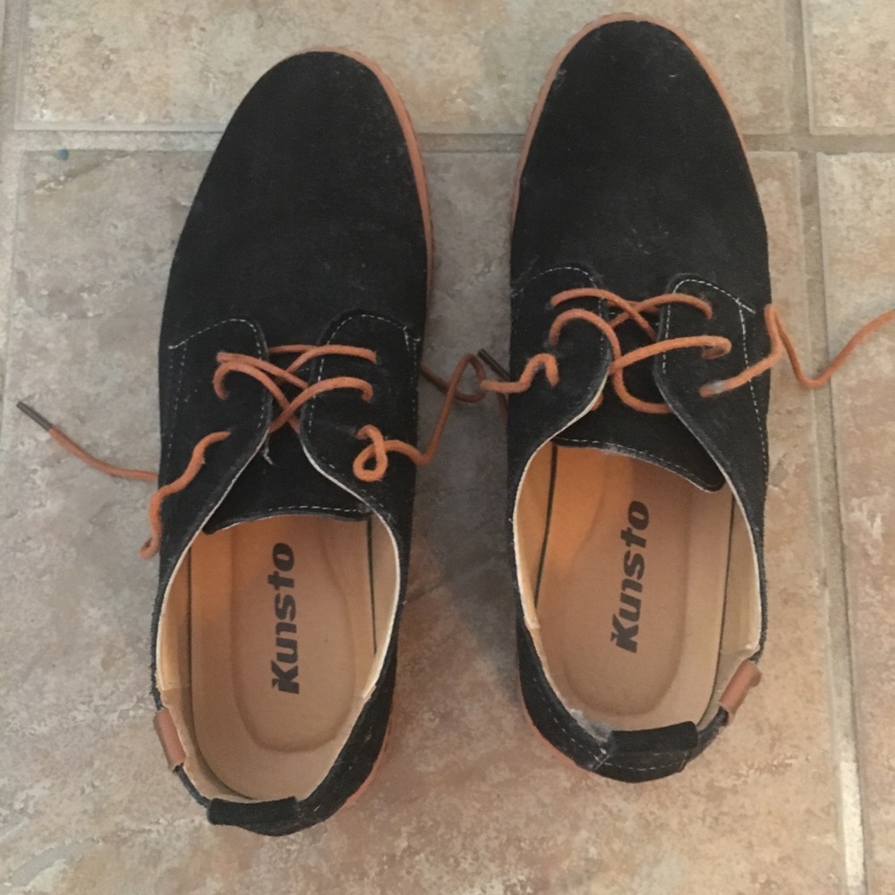 Men’s Kunsto 9 Oxfords Lace Up Black dress shoes